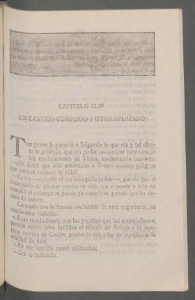 Capítulo XLIV - Un castigo cumplido y otro aplazado