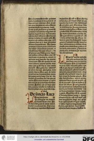 Lucas interpretatur ipse consurgens vel elevans vel dicitur Lucas a luce.