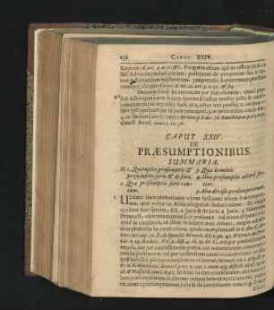 Caput XXIV. De Praesumptionibus.