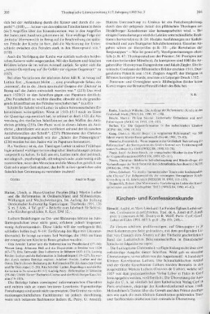 203-204 [Rezension] Martin Luther und die Reformation in Ostdeutschland und Südosteuropa
