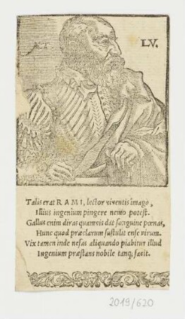 Bildnis Petrus Ramus im Alter von 55 Jahren