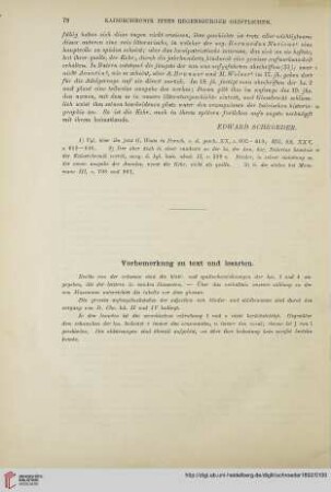 Vorbemerkung zu text und lesarten