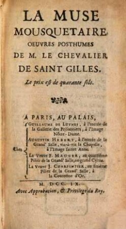 La Muse musquetaire