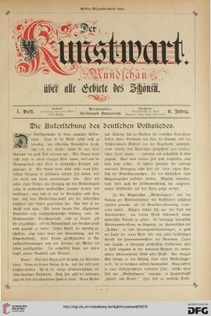 Die Auferstehung des deutschen Volksliedes