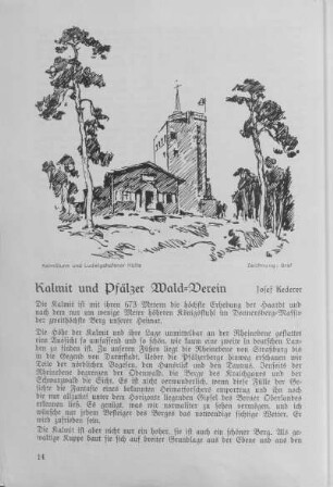 Kalmit und Pfälzer Wald-Verein.