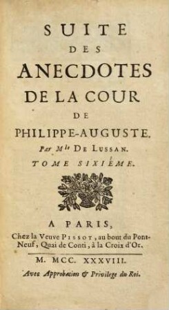 Anecdotes De La Cour De Philippe-Auguste, 6. Suite