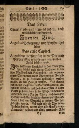 169-229, Zweytes Buch. Augustini Bekehrung / und Bußfertiges Leben.