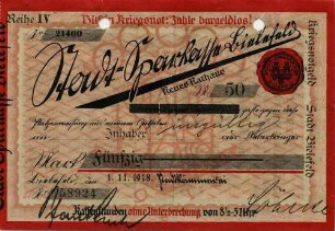Kriegsnotgeld - 50 Mark