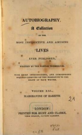 Memoirs of Frederica Sophia Wilhelmina, Princess royal of Prussia, Margravine of Bareith, sister of Frederic the Great, Vol. 2 (1828)
