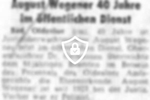 [Name maskiert] 40 Jahre im öffentlichen Dienst