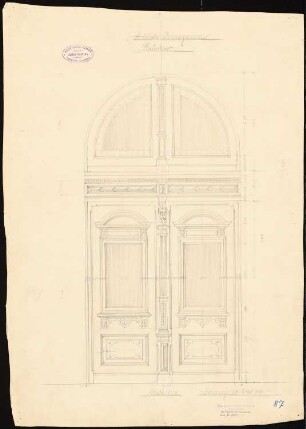 Wohnhaus Schwarzmann, Mainz: Haustor 1:10