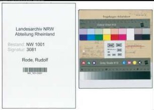 Entnazifizierung Rudolf Rode, geb. 00.00.0000 ()