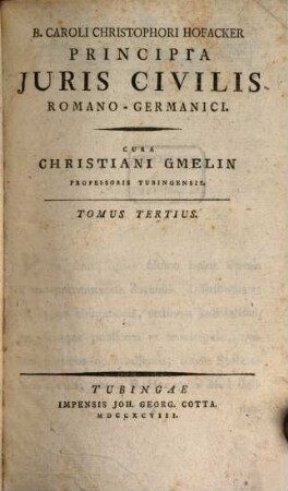 Principia Iuris Civilis Romano-Germanici, 3