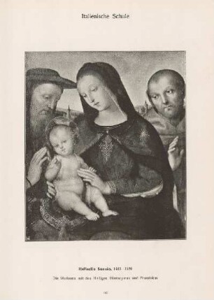 Die Madonna mit den Heiligen Hieronymus und Franziskus