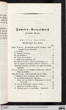 Inhalts-Verzeichnis des zweiten Bandes