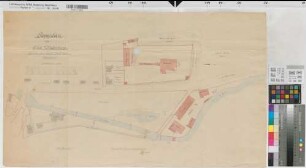 Brunskappel (Olsberg) Gut Wildenberg Lageplan 1910 1 : 500 50 x 86 kol. Pause Gutsarchiv Wildenberg, Dep.
