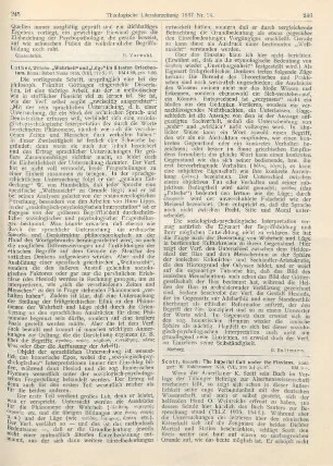 245-246 [Rezension] Luther, Wilhelm, 'Wahrheit' und 'Lüge' im ältesten Griechentum