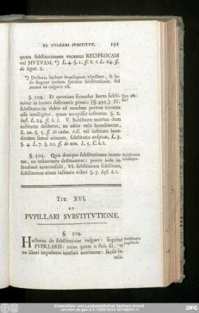 Tit. XVI. De Pupillari Substitutione.