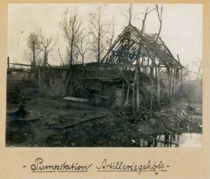 Foto der "Pumpstation Artilleriegehöft" nördlich von La Bassée