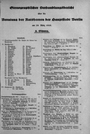 Nr. 3, 29. März 1935