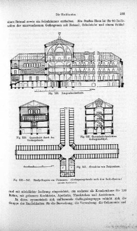 Fig. 138-141. Strafgefängniss am Plötzensee. (Gefängnissgebäude nach dem Isolir-System.)