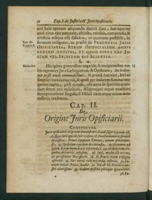 Cap. II. De Origine Iuris Opificiarii