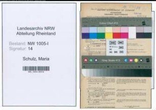 Entnazifizierung Maria Schulz , geb. 27.04.1921 (Schneiderin)
