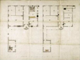 Ideae domorum (Gebäude-Grundrisse) s.d.