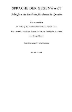 Fachsprachen und Gemeinsprache : Jahrbuch 1978 des Instituts für deutsche Sprache