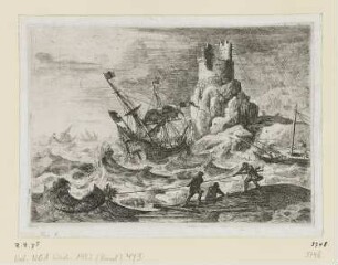 Schiffbruch, Blatt 3 der Folge "Landschaften"