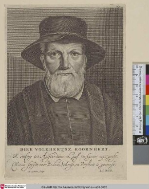 [Porträt des Dirck Volkertsz. Coornhert; Coornhert, Dirck Volkertsz.]