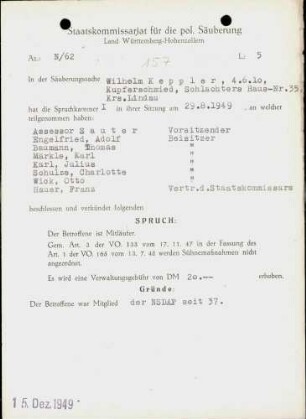 Keppler, Wilhelm