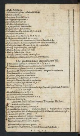 Libri pro facili institutionum Tyronum Musices.