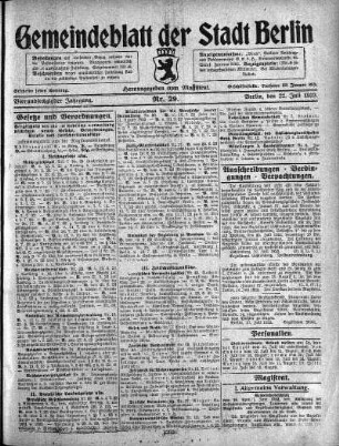 1923,29: Nr. 29, 22. Juli 1923