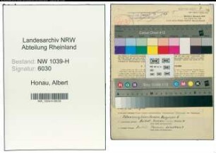 Entnazifizierung Albert Honau , geb. 08.04.1900 (Polizist)