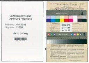 Entnazifizierung Ludwig Janz , geb. 28.12.1886 (Bergbeamter)