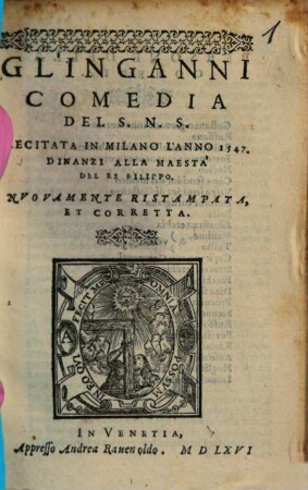 Gl' Inganni : Comedia