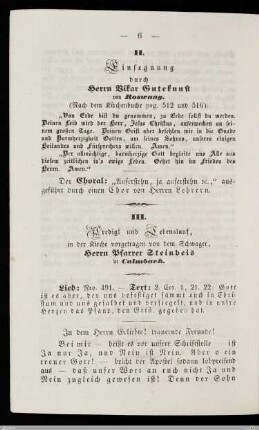 Einsegnung