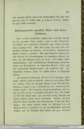 [V.] Zersetzungsproducte organischer Körper durch trockene Destillation