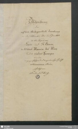 Beschreibung der auf hohe Oberbergamtliche Verordnung in den Monaten Mai und Juni 1824 in die Gegend von Lyon und St. Etienne, in das obere Vivarais, das Velay und die niedere Auvergne von mir in geognostischer und bergmännischer Hinsicht unternommenen Reise - XVII 267 2.