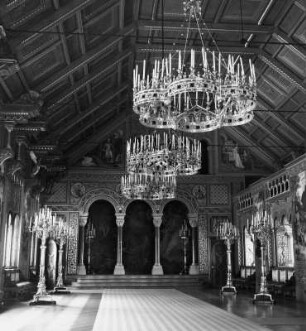 Schwangau-Hohenschwangau. Schloss Neuschwanstein. Palas, 4. Obergeschoss. Sängersaal (1869/1886; J. Hofmann)