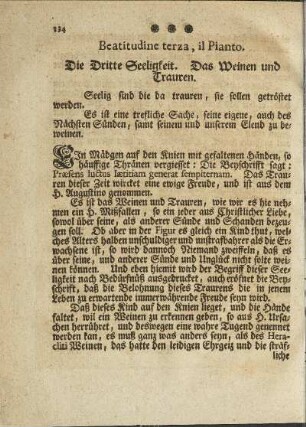 Die dritte Seeligkeit