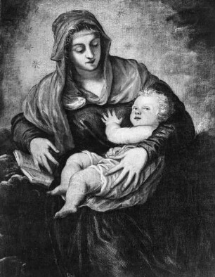 Stehende Madonna mit Kind