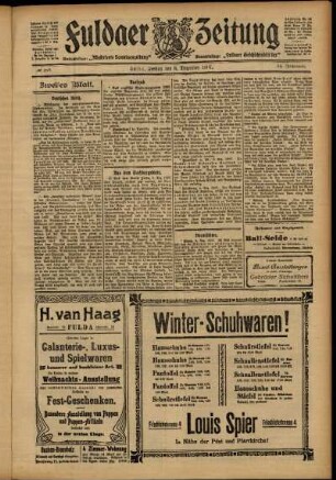 Zweite Ausgabe vom Freitag, den 06. Dezember 1907.