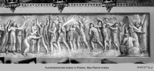Decken- und Wanddekoration : Der triumphierende David, von den Frauen Israels begrüßt