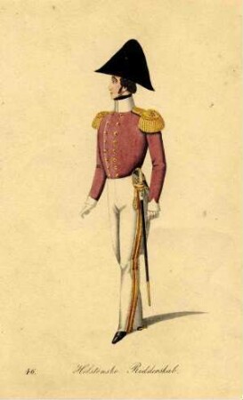 Uniformbild, Offizier der dänischen Armee