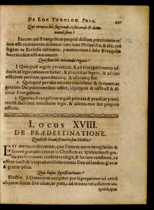 Locus XVIII.