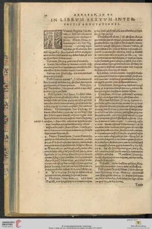 In librvm sextvm interpretis annotationes