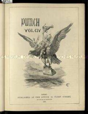 Satirische Zeitschrift. Punch oder The London Charivari. 104. Vol. 1893