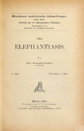 Ueber Elephantiasis